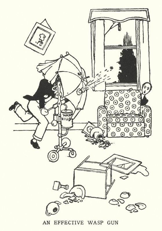 Skuteczny pistolet do os (lit) autorstwa William Heath Robinson