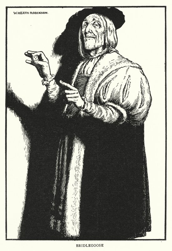 Gęś Uzda (lito) autorstwa William Heath Robinson