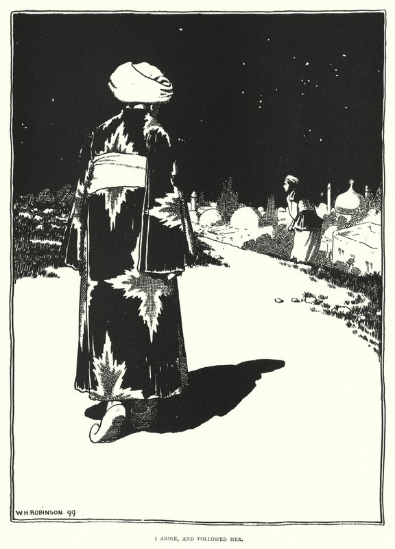Powstałem i poszedłem za nią (rycina) autorstwa William Heath Robinson