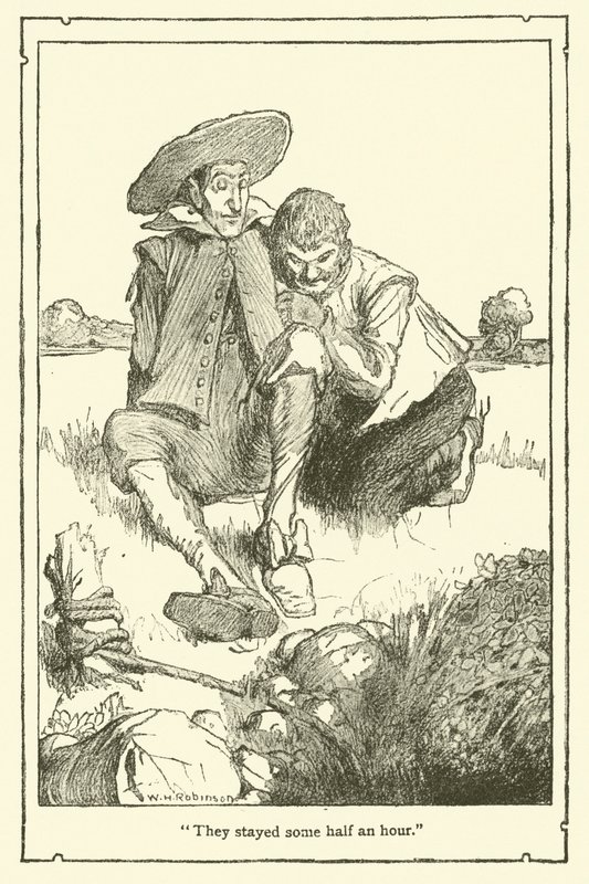 Ilustracja do Don Kichota (lito) autorstwa William Heath Robinson
