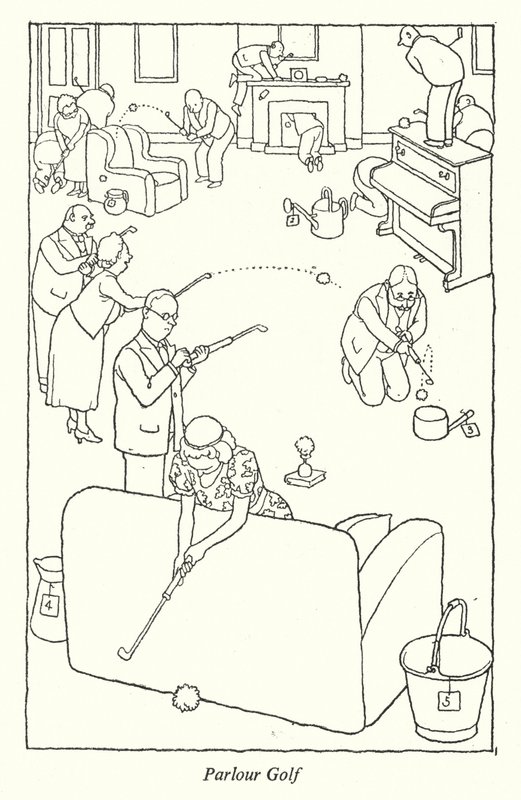 Golf salonowy (kamienny) autorstwa William Heath Robinson