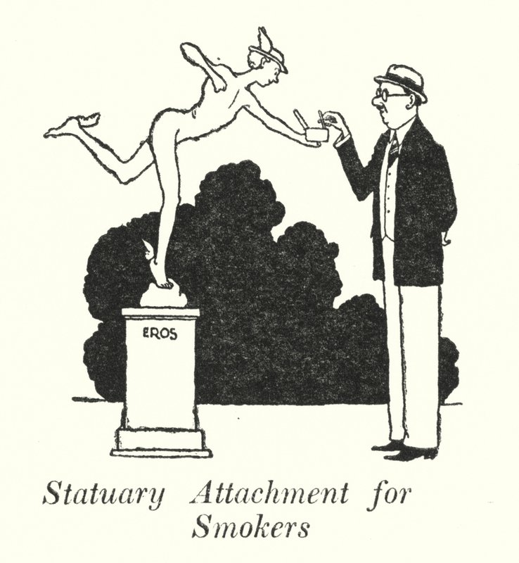Posągowy załącznik dla palaczy (lito) autorstwa William Heath Robinson