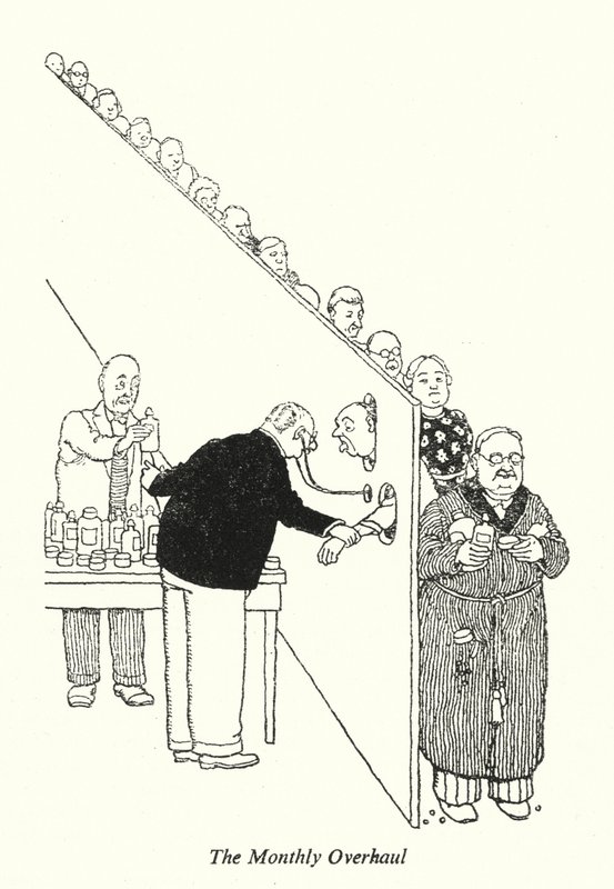 Przegląd miesięczny (lito) autorstwa William Heath Robinson