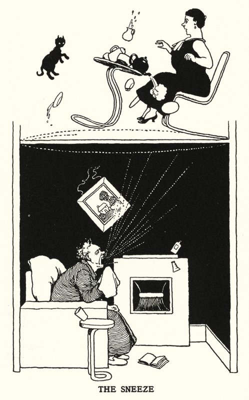 Kichnięcie (lito) autorstwa William Heath Robinson