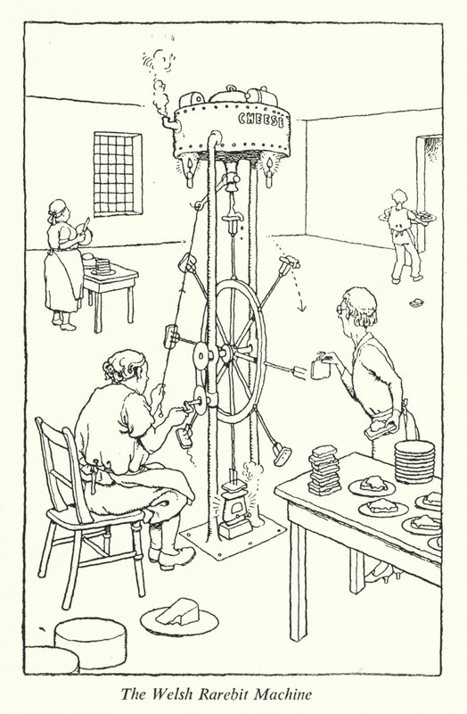Walijska maszyna do rzadkich bitów (lito) autorstwa William Heath Robinson
