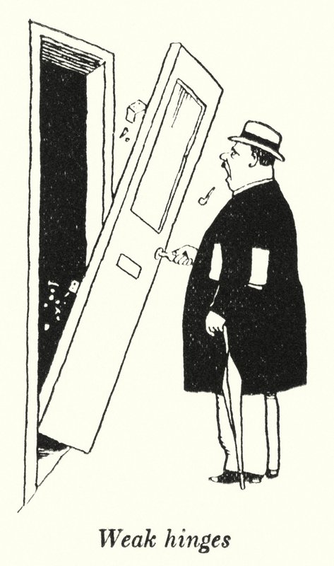 Słabe zawiasy (litowe) autorstwa William Heath Robinson