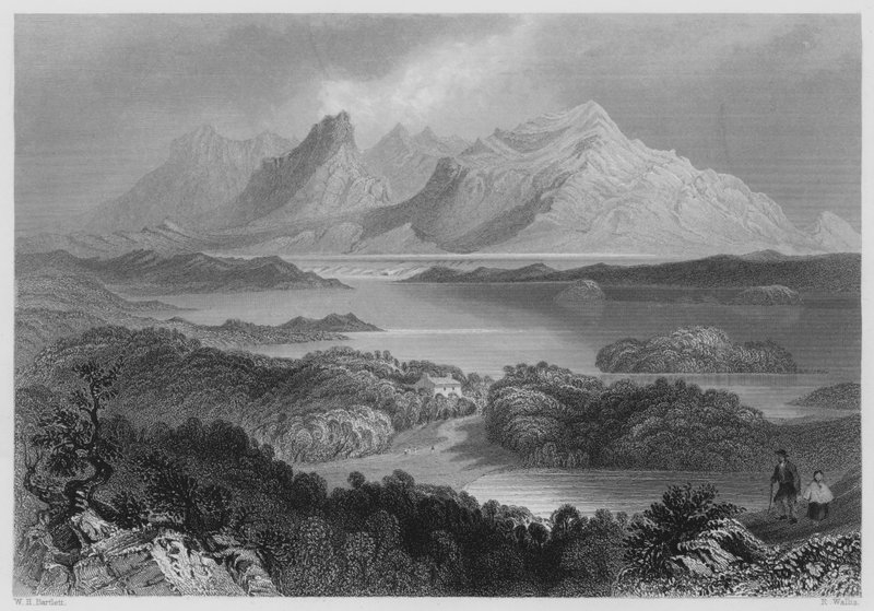Garromin, Connemara (grawerunek) autorstwa William Henry (after) Bartlett