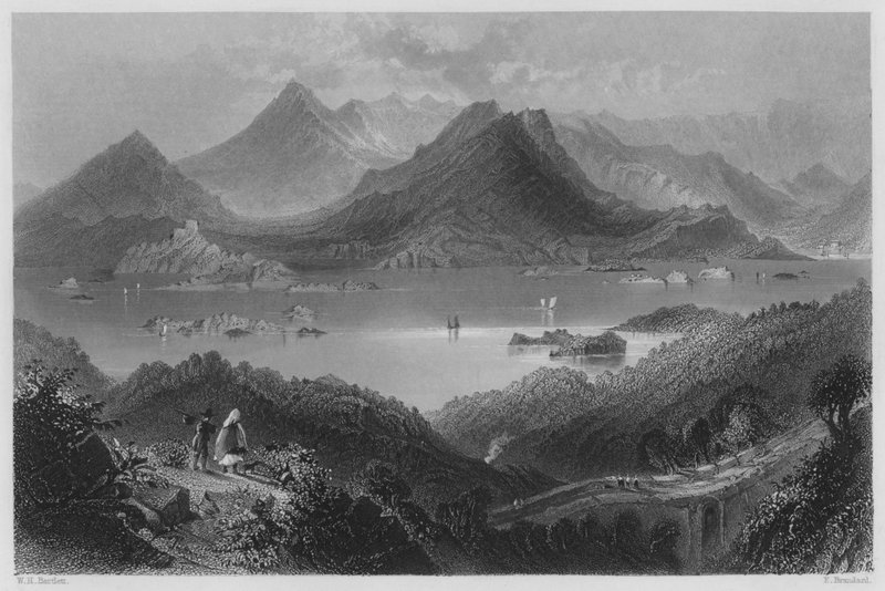 Glengariff (grawerowanie) autorstwa William Henry (after) Bartlett