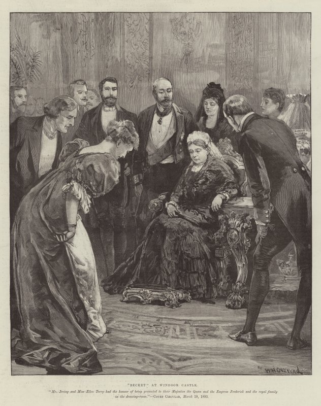 Becket, na zamku Windsor autorstwa William Heysham Overend