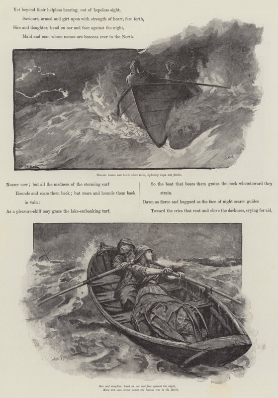 Grace Darling, autor: A C Swinburne autorstwa William Heysham Overend