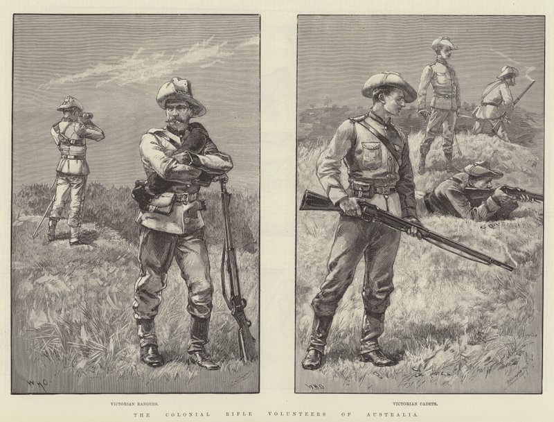 Ochotnicy karabinów kolonialnych Australii autorstwa William Heysham Overend