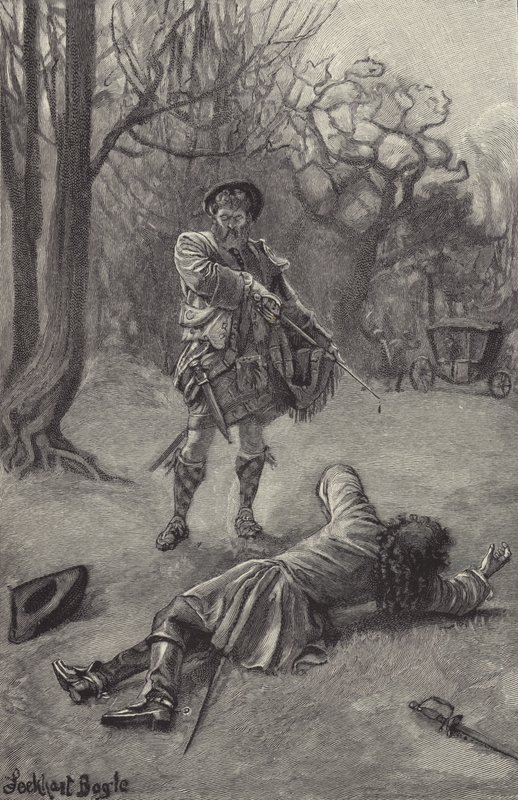 Śmierć Rashleigha autorstwa William Lockhart Bogle