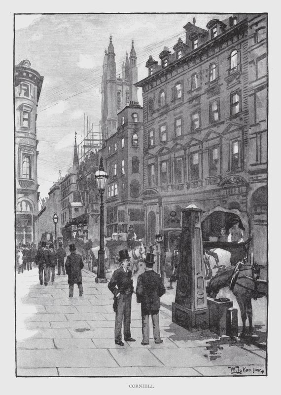 Cornhill (lito) autorstwa William Luker
