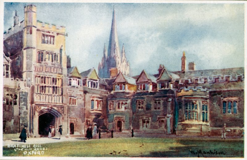 Brasenose College, Stary Quad autorstwa William Matthison
