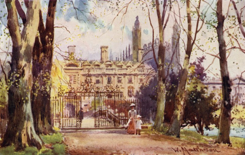Clare College i most z Alei autorstwa William Matthison