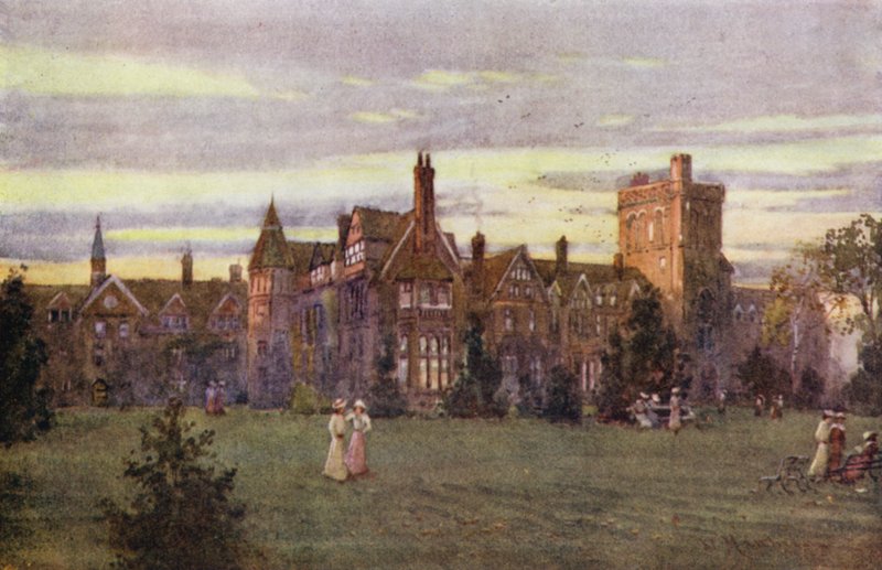 Girton College, wieczór autorstwa William Matthison