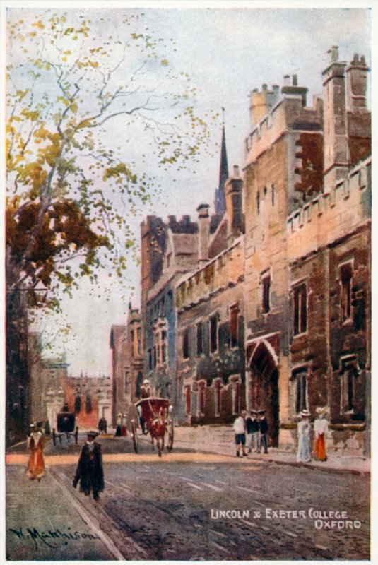 Lincoln i Exeter College autorstwa William Matthison