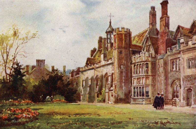 Peterhouse z Fellows Garden autorstwa William Matthison