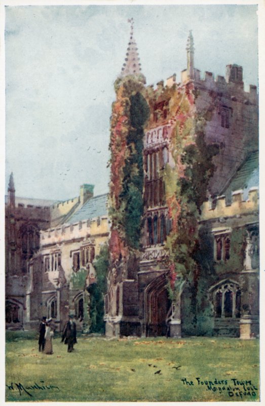 Wieża Założyciela, Magdalen College autorstwa William Matthison