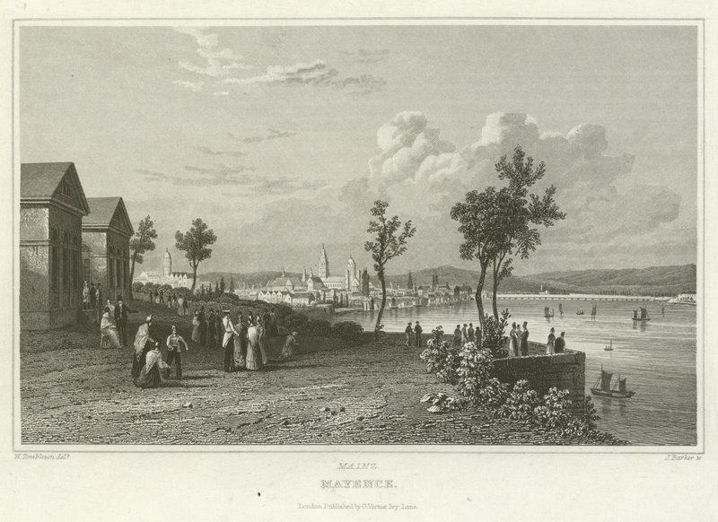 Moguncja autorstwa William Tombleson