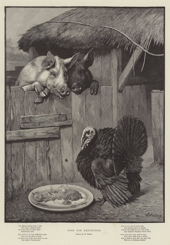 Pokarm do refleksji autorstwa William Weekes