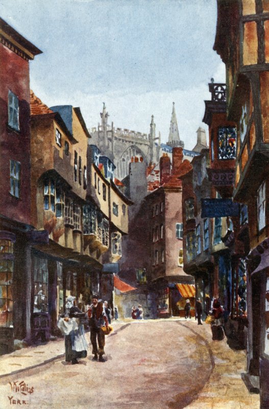 York, Stonegate (kolor lito) autorstwa William Wiehe Collins