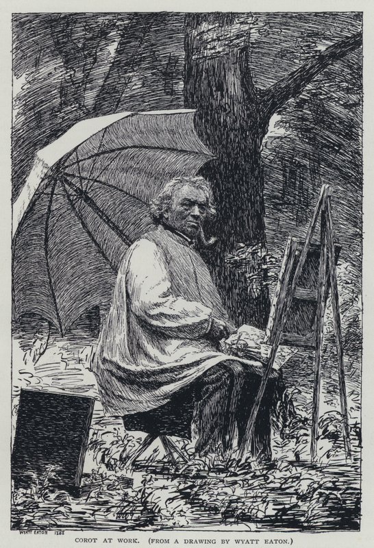Corot w pracy autorstwa Wyatt Eaton