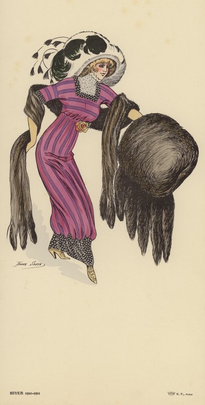 Moda zimowa 1910-1911 autorstwa Xavier Sager
