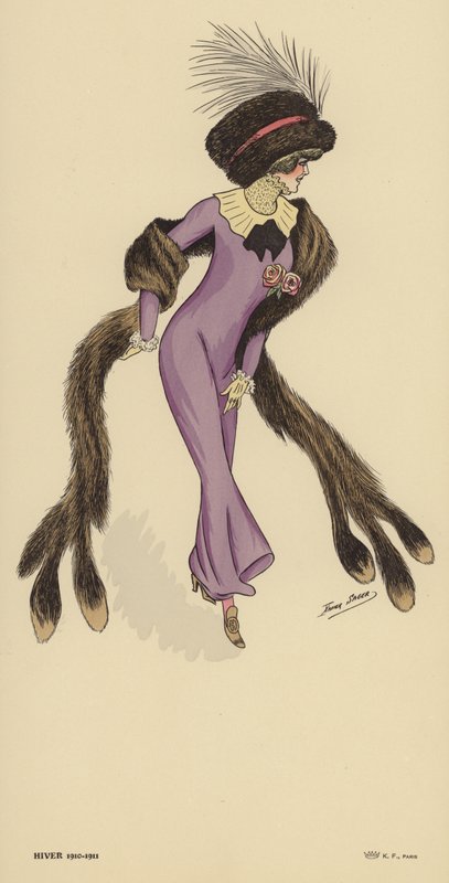 Moda zimowa 1910-1911 autorstwa Xavier Sager