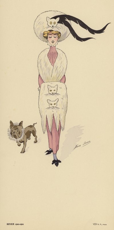 Moda zimowa 1910-1911 autorstwa Xavier Sager