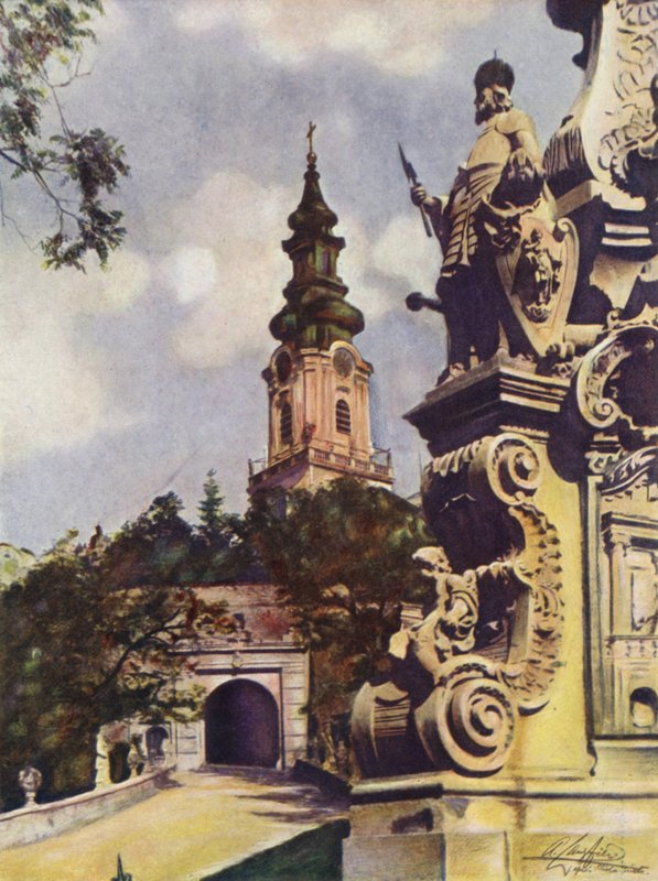 Katedra w Nyitra, Czechosłowacja autorstwa after A. Langfier