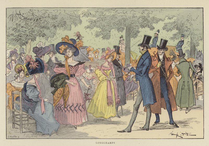 Longchamps autorstwa after Albert Robida