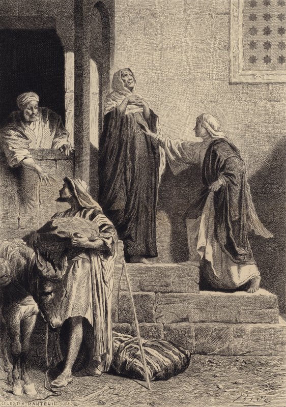 Maria i Elżbieta autorstwa after Albert Robida