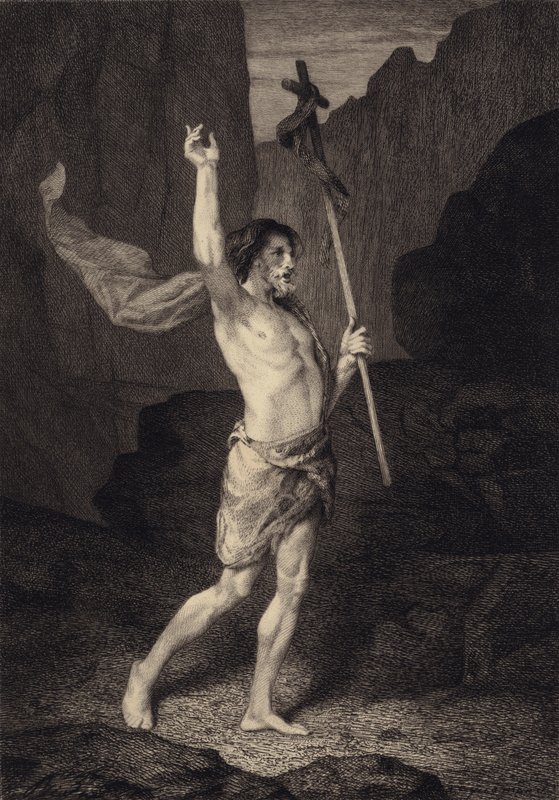 Św. Jan na pustyni autorstwa after Albert Robida