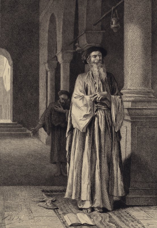 Faryzeusz i celnik autorstwa after Albert Robida