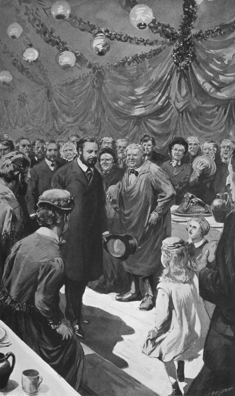 Boże Narodzenie Doles w Sandringham autorstwa after Charles Mills Sheldon
