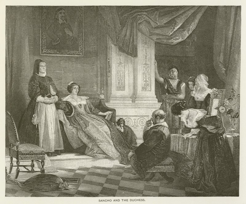 Sancho i księżna autorstwa after Charles Robert Leslie