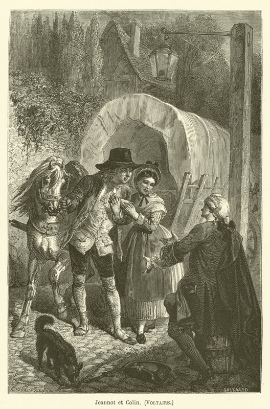 Jeannot i Colin, Voltaire autorstwa after Emile Antoine Bayard
