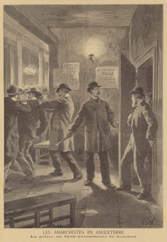 Anarchiści w Anglii autorstwa after Frederic Theodore Lix