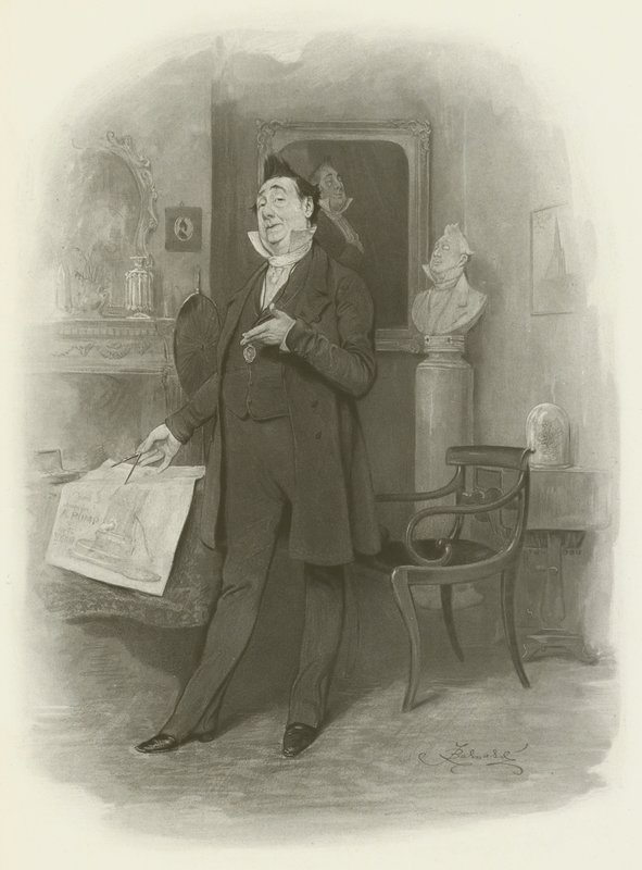 Pan Pecksniff autorstwa after Frederick Barnard