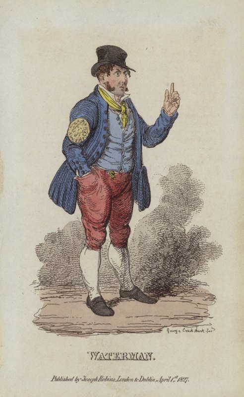 Przewoźnik łodzią autorstwa after George Cruikshank