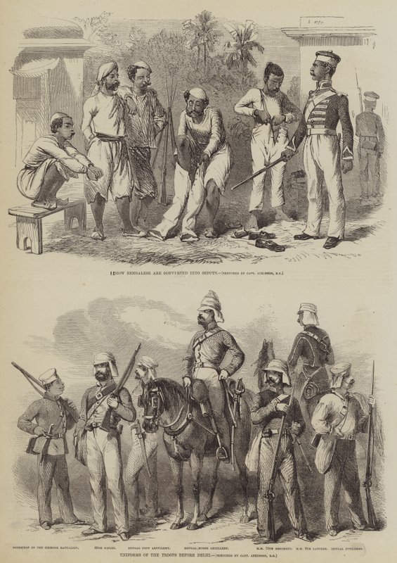 Bunt w Indiach autorstwa after George Francklin Atkinson