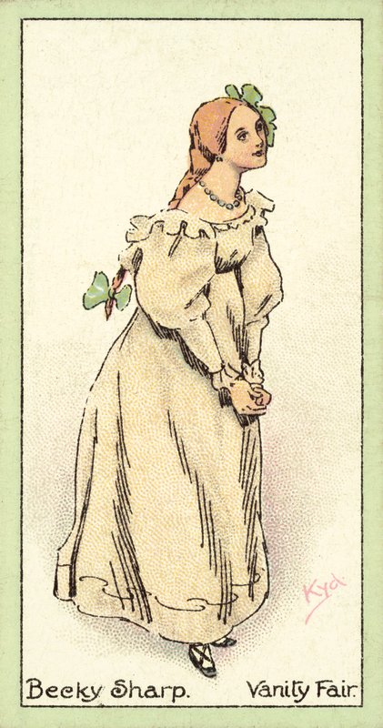 Becky Sharp, Vanity Fair (chromolitho) autorstwa after Joseph Clayton Clarke