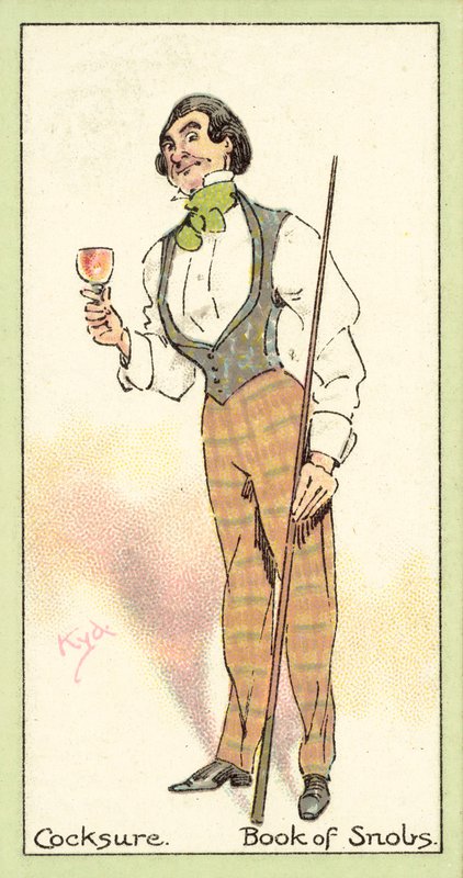 Cocksure, Księga Snobów (chromolitho) autorstwa after Joseph Clayton Clarke