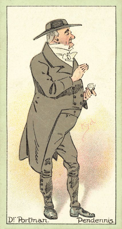 Dr Portman, Pendennis (chromolitho) autorstwa after Joseph Clayton Clarke