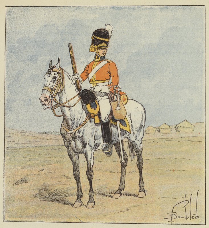 Armia angielska, Szkocki smok, Szkocka szarość autorstwa after Louis Charles Bombled