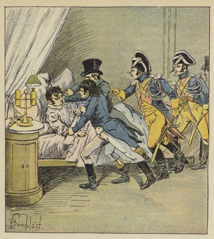 Aresztowanie Pichegru autorstwa after Louis Charles Bombled