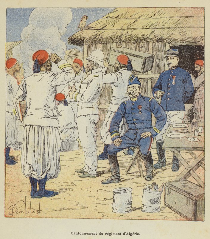 Kanton pułku algierskiego autorstwa after Louis Charles Bombled