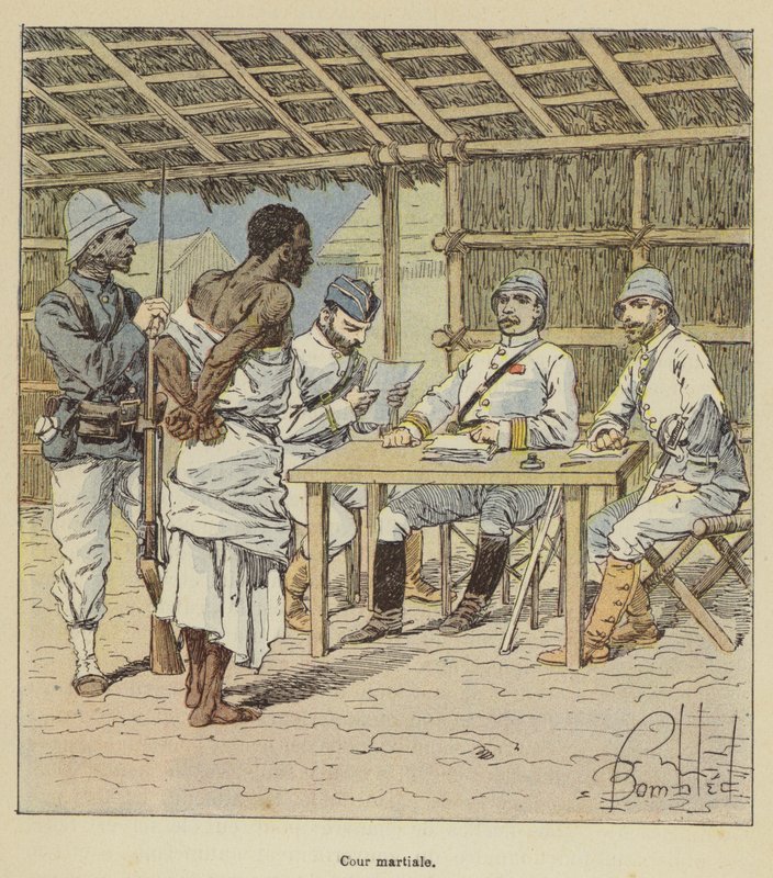 Sąd wojenny autorstwa after Louis Charles Bombled