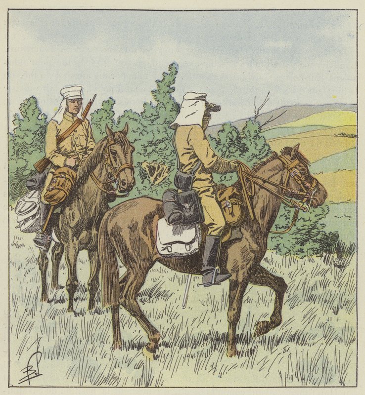 Japońscy harcerze w rozpoznaniu autorstwa after Louis Charles Bombled